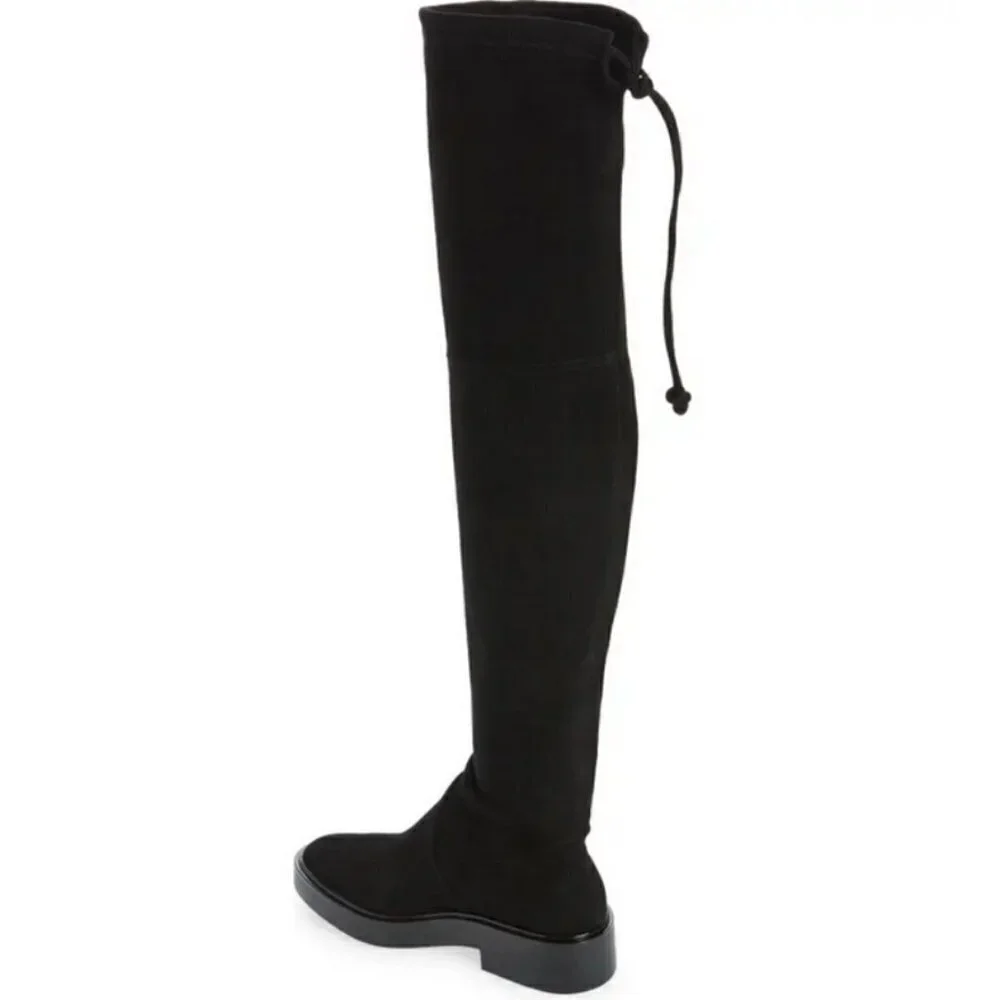 💕STUART WEITZMAN💕 Mara Over the Knee Boot ~ Black Suede 8.5 New Without Box